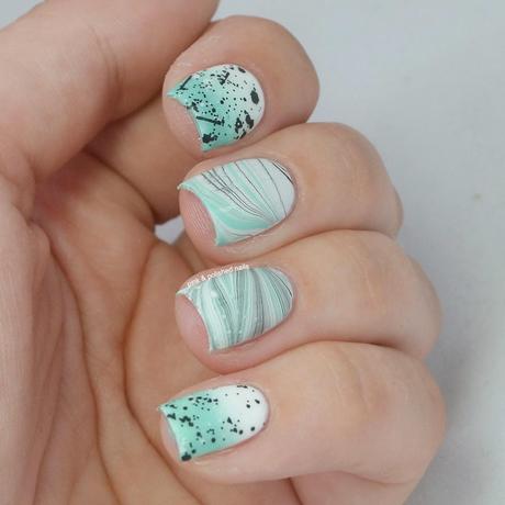 Mint chocolate chip marbled
