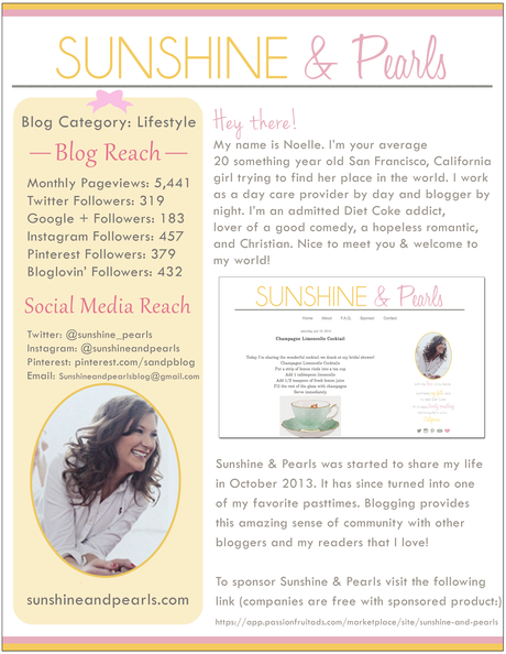The Latest Media Kit: Sunshine & Pearls The Latest Media Kit: Sunshine & Pearls