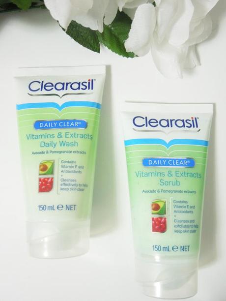 clearasil daily clear vitamins and extracts daily wash and scrub