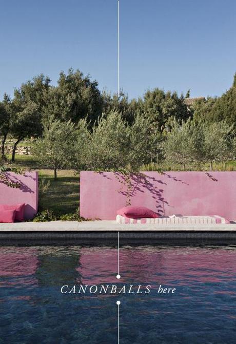 pink swimming pool