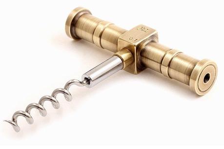 Hand Machined Brass Corkscrew image Hand Machined Brass Corkscrew