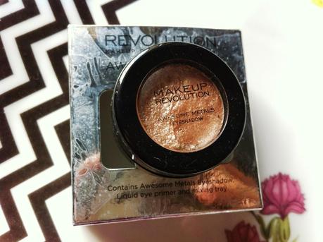 Makeup Revolution Awesome Metals Foil Finish Eye Shadow Rose Gold - Review, Swatches