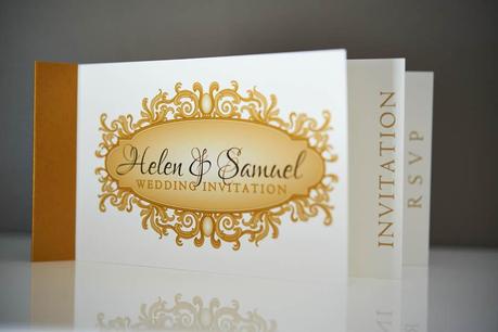 Cheque book wedding invitation
