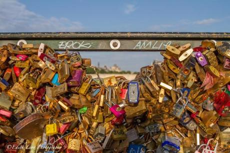 Pont des Arts, Paris, bridge, love locks, seine, river, travel
