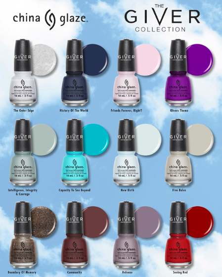 Press Release: China Glaze - The Giver Collection