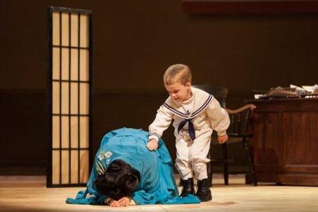 ‘Butterfly’ soars at Glimmerglass Yunah Lee as Cio-Cio-San and Louis McKinny as Sorrow in The Glimmerglass Festival's 2014 production of Puccini's