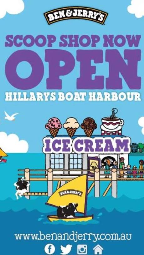 Perth’s very first Ben & Jerry’s Ice Cream Scoop Shop now open! Ben-and-Jerry-Hillarys-Boat-Harbour
