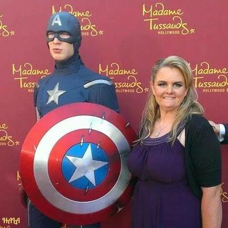 Horsing Around LA Red Carpet with Captain America