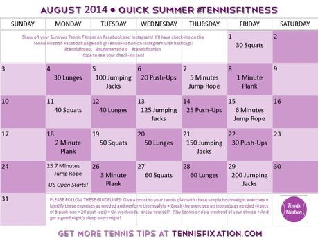 Calendar-August-2014-Summer-Tennis-Fitness
