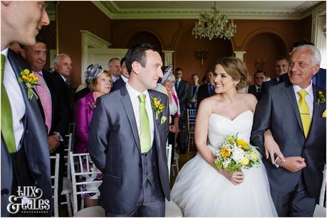 Bride smiles at Groom Taitlands Wedding photography