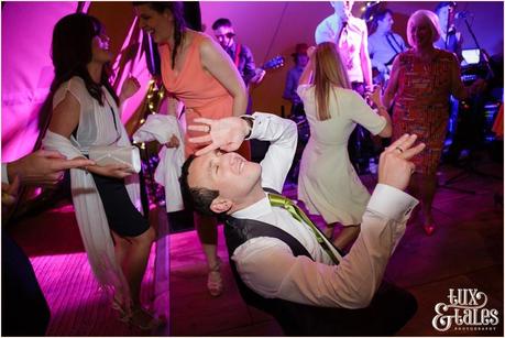 Fun dancing wedding photography Newton Grange