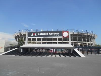 Hand of God and Mexico 86 Memories: Visiting Estadio Azteca, Ciudad de Mexico, Mexico Estadio Azteca, Ciudad de Mexico, Mexico.