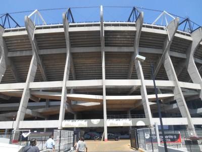 Hand of God and Mexico 86 Memories: Visiting Estadio Azteca, Ciudad de Mexico, Mexico Arrival at Estadio Azteca.
