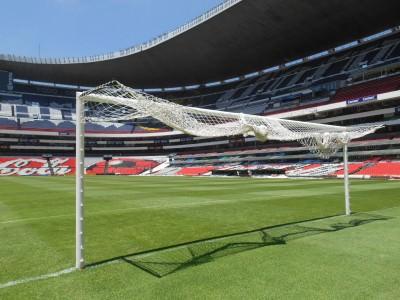 Hand of God and Mexico 86 Memories: Visiting Estadio Azteca, Ciudad de Mexico, Mexico The end where Maradona scored those 2 famous goals!