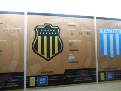 Hand of God and Mexico 86 Memories: Visiting Estadio Azteca, Ciudad de Mexico, Mexico The Penarol error on the Wall of Fame.