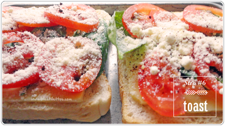 Cheesy Tomato Basil Sandwich