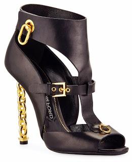 Shoe of the Day | Tom Ford Buckled Chain-Heel Cutout Sandal