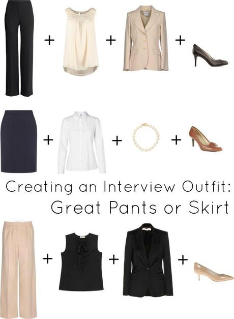 budget friendly interview outfit pants skirt
