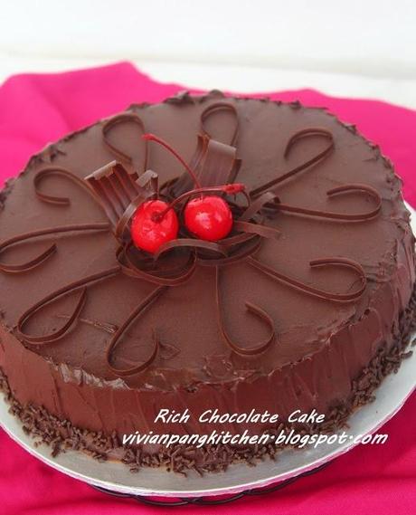 Rich Chocolate Cake 浓浓巧克力蛋糕