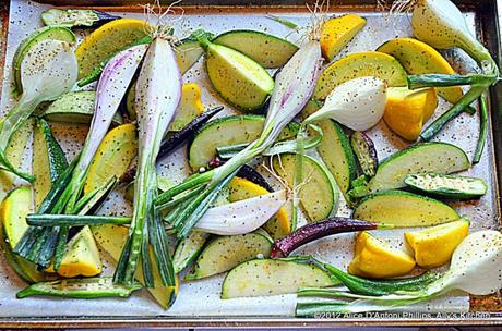 ~lemon pepper rustic farm veggies~