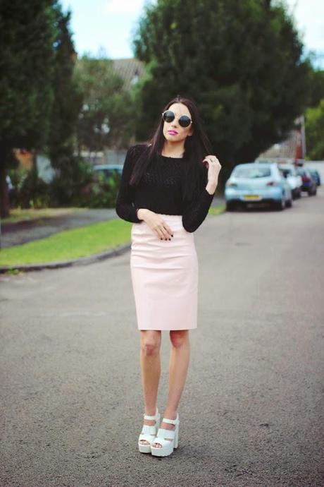 Missy Empire: PVC Skirt