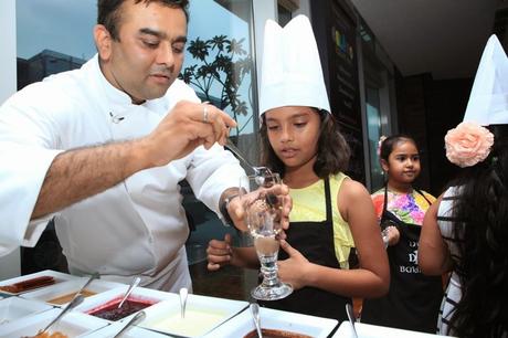 Chocolate making session with Moms and Little Chefs at JW Marriott New Delhi Aerocity with Ritu Beri
