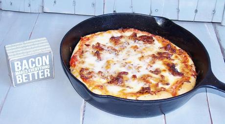 Bacon & Buffalo Mozzarella Pizza #baconmonth – Kellis Kitchen