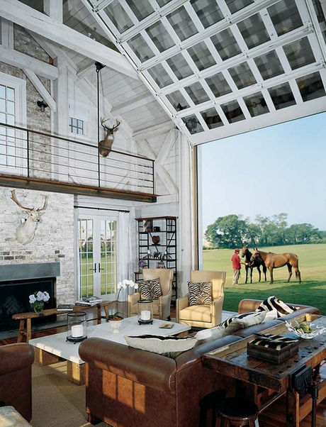 Equestrian Inspired Interior Design converted barn home