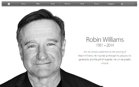 Apple Tribute to Robin Williams