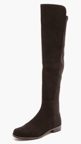 5050 stretch suede boots by Stuart Weitzman 