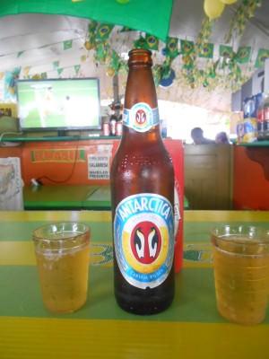 Backpacking in Brazil: Top 5 Things to See and Do in Belem Beers in Belem for the final quarter final between Costa Rica and Netherlands!