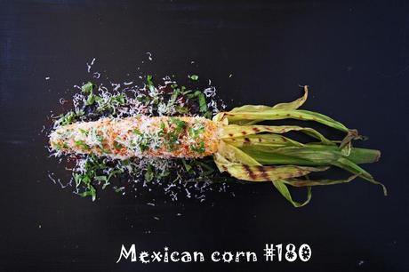 Mexican corn with cilantro, chipotle & Parmesan cheese #180