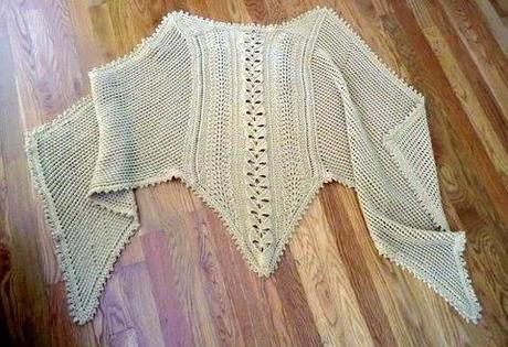 My First and Last Vogue Lace Knitted Shawl