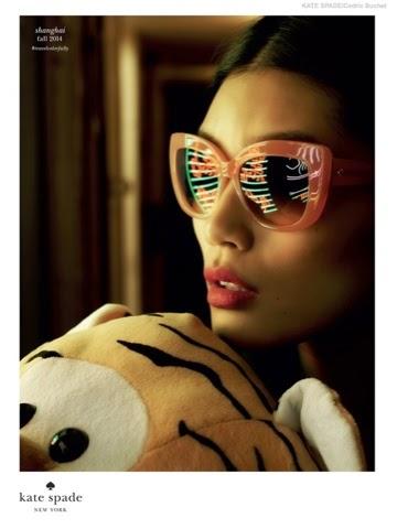 MING XI IN KATE SPADE’S FALL 2014 CAMPAIGN