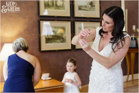 Leeds Club Wedding Photographer Bride preparation 