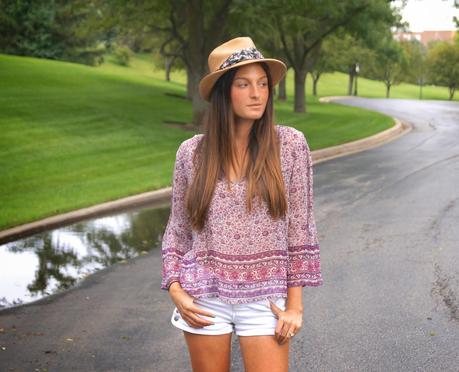 white shorts, joie top