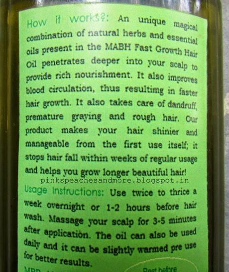 Pamper Your Hair with MABH Fast Growth Hair Oil| Experience & Review