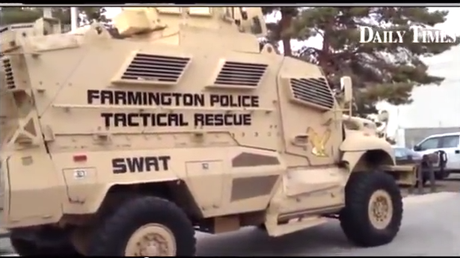 Farmington militarized police vehicle