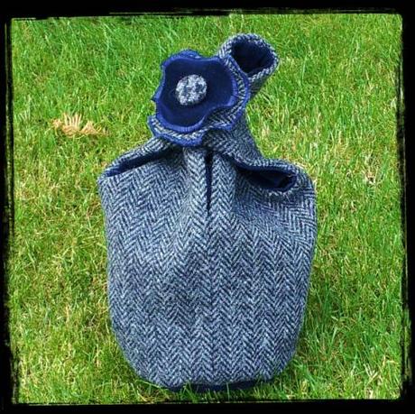 Reversible #Tweed Tie Knot Bags 20130712_124018