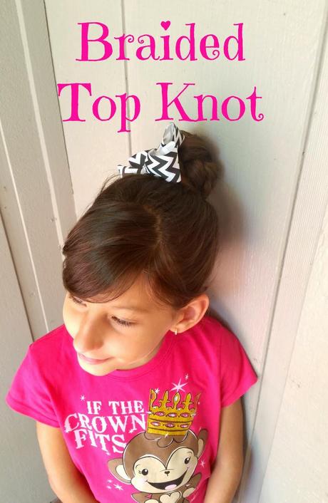Braided Top Knot Hairstyle for Girls #NoMoreTangles
