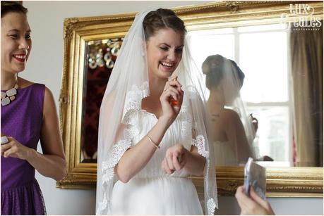 Broadoaks Wedding Photographer Windermere || Tux & Tales Photography || Bride Preparation perfume