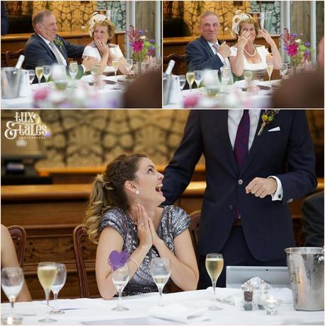 Broadoaks Wedding Photographer Windermere || Tux & Tales Photography || speeches smiling tears