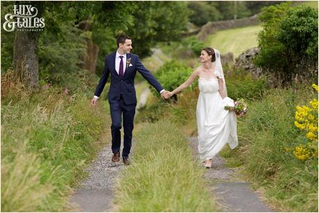 Broadoaks Wedding Photographer Windermere || Tux & Tales Photography || Bride & groom portraits country lane