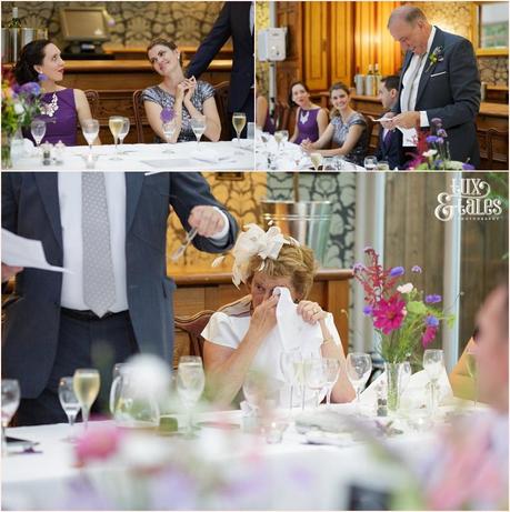 Broadoaks Wedding Photographer Windermere || Tux & Tales Photography || speeches smiling tears