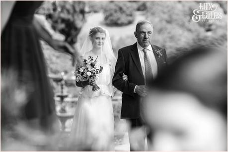 Broadoaks Wedding Photographer Windermere || Tux & Tales Photography || outside ceremony on lawn