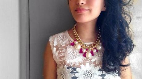 DIY Collaboration: Statement Necklace CS DIY PEARL TASSEL NECKLACE 3