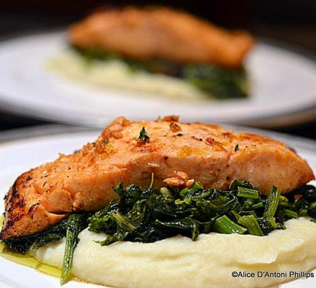 ~lemon thyme salmon & sides~ ~lemon thyme salmon & sides~