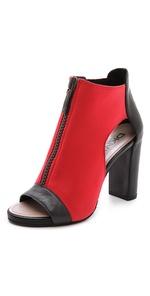 DKNY booties, red shoes, booties, sexy shoe, 