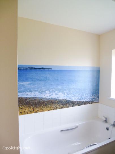 Bathroom makeover ~ My seascape photowall