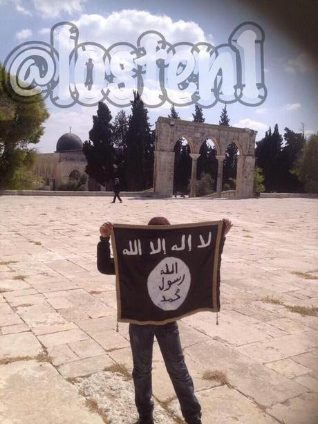 ISIS flag on Temple Mount